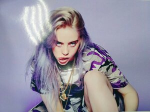 Постер плакат Біллі Айліш Billie Eilish 42х29 см А3 (422033)