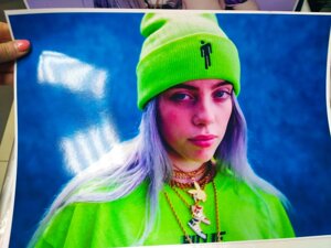 Постер плакат Біллі Айліш Billie Eilish 42х29 см А3 (422034)