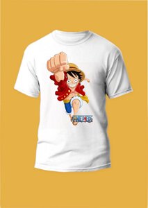 Футболка YOUstyle One Piece (Ван-Піс, Великий куш, Ван Пі: су, укр. Ван Піс, Великий Куш) 1066 White S