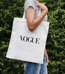 Жіноча сумка-шопер із принтом Vogue