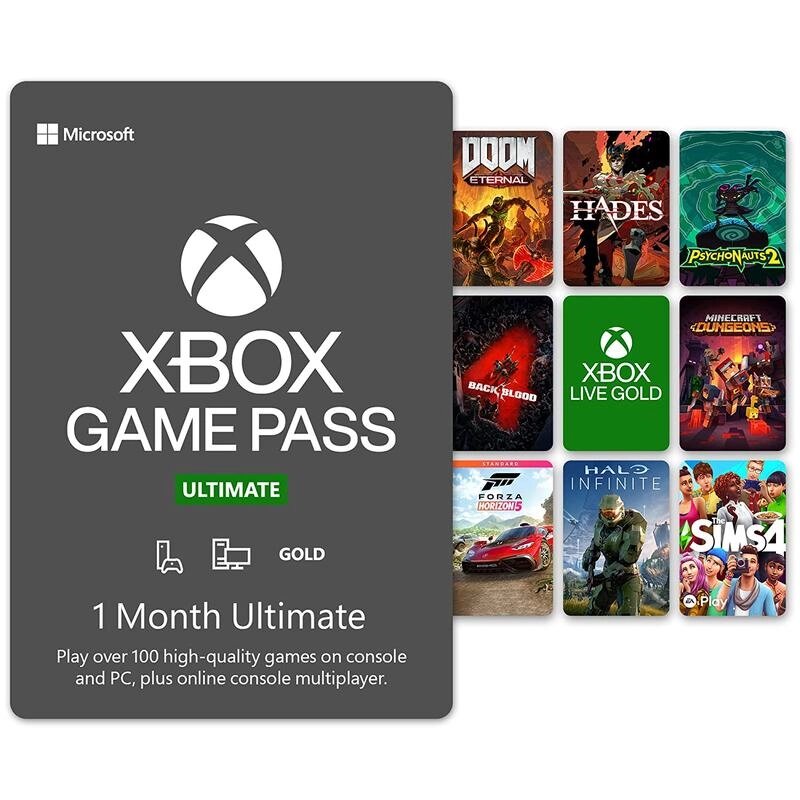 1 місяць Game Pass Ultimate (інф.-консульт. послуга) від компанії Інтернет-магазин «Game Cards» - фото 1
