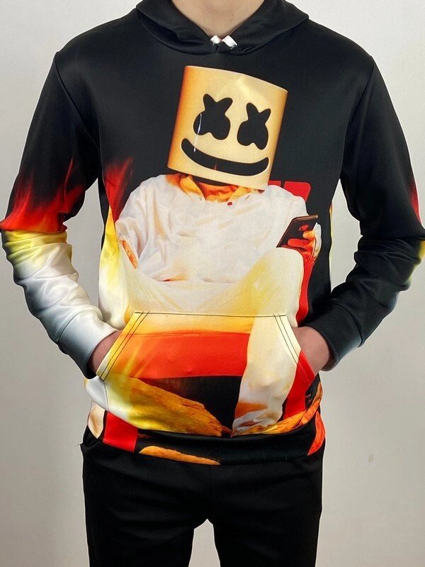 3D Толстовка  с принтом DJ Marshmelo мужская ##от компании## Интернет-магазин «Game Cards» - ##фото## 1