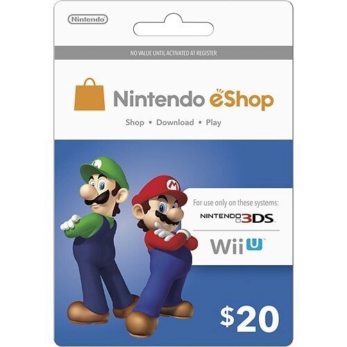 Карта поповнення Nintendo eShop Card $ 20 (USA) від компанії Інтернет-магазин «Game Cards» - фото 1