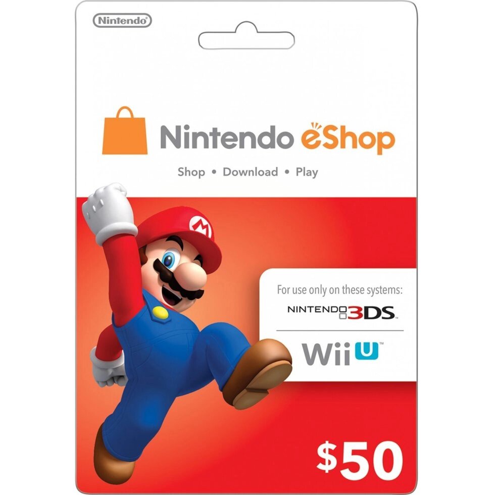 Карта поповнення Nintendo eShop Card $ 50 (USA) від компанії Інтернет-магазин «Game Cards» - фото 1