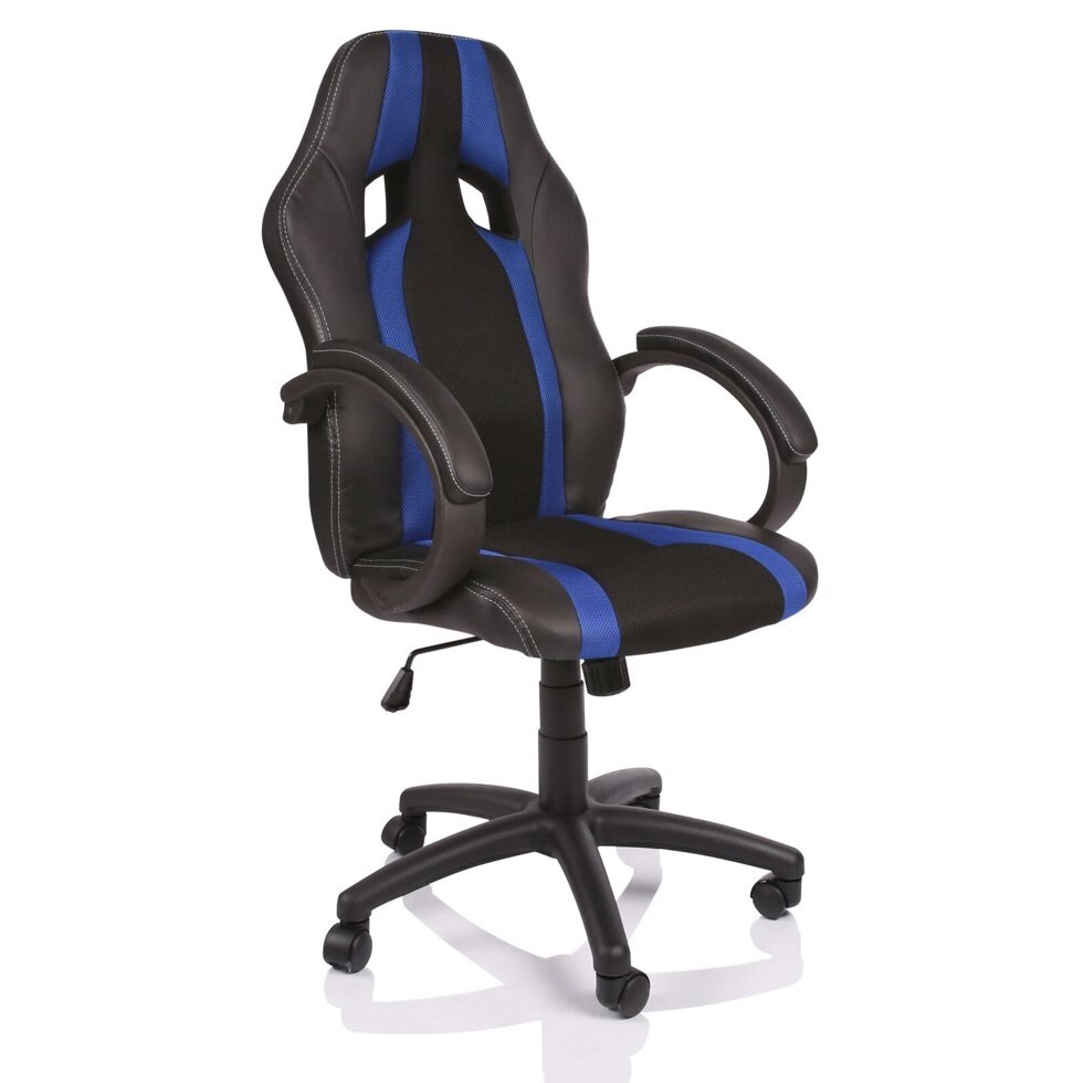 Кресло компьютерное TRESKO RS-020 Черный/Синий ##от компании## Интернет-магазин «Game Cards» - ##фото## 1