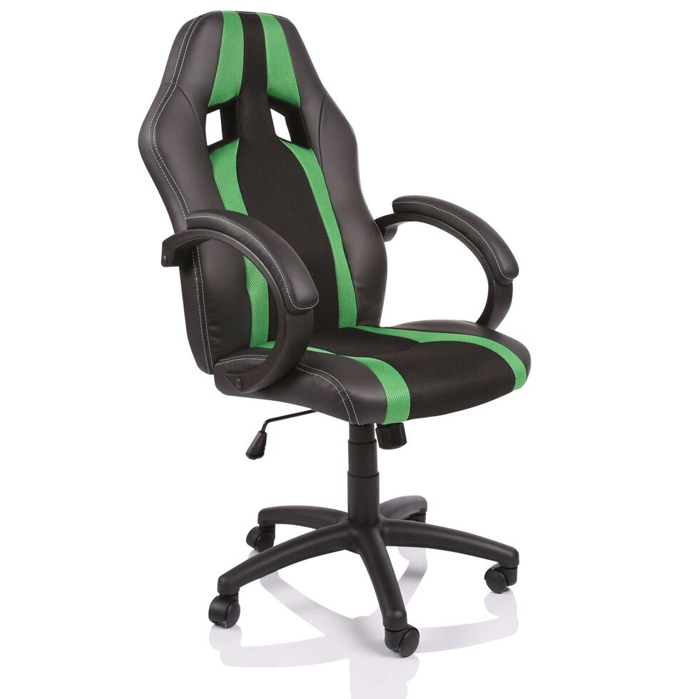 Кресло компьютерное TRESKO RS-020 Черный/Зеленый ##от компании## Интернет-магазин «Game Cards» - ##фото## 1