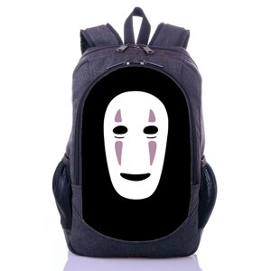 Рюкзак з принтом аніме Безликий сірий (backpack001)