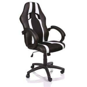 Крісло комп'ютерне TRESKO RS-020 Чорний / Білий