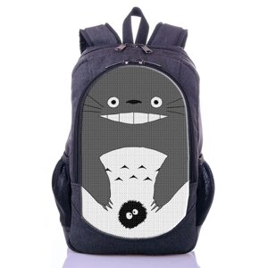 Рюкзак з принтом аніме Тоторо сірий (backpack002)