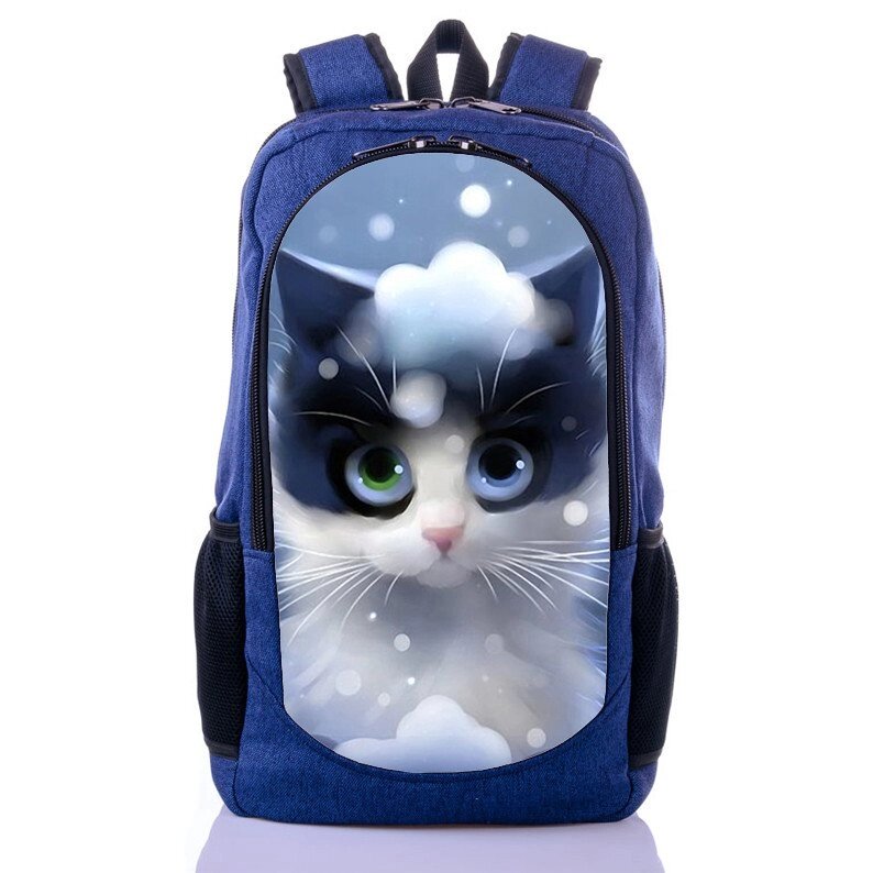 Рюкзак с принтом Кот Котик  (backpack075) ##от компании## Интернет-магазин «Game Cards» - ##фото## 1
