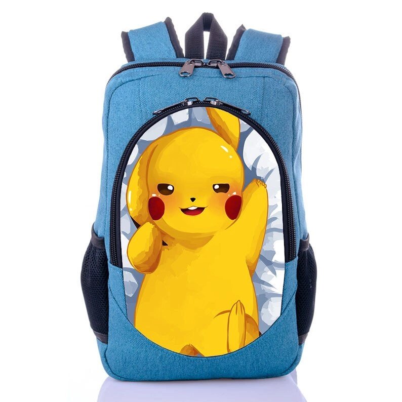 Рюкзак з принтом аніме покемон Пікачу (backpack077) від компанії Інтернет-магазин «Game Cards» - фото 1