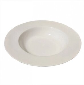 Біла порцелянова тарілка Helios Extra White супова з бортом 300 мл (A7008)