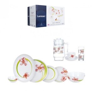 Білий столовий сервіз Luminarc Diwali Sweet Impression 46 предметів (P7077)