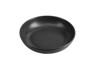 Чорний порцеляновий салатник Porland Black круглий 835 мл 22 см (368122/Bl)