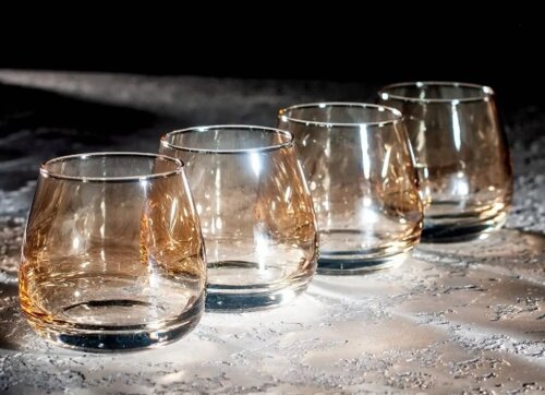 Набір низьких склянок Luminarc Золотий мед 300 мл 4 шт (P9309)