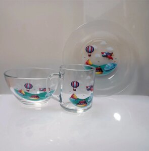 Набір скляної посудини Helios Іграшки для дітей 3 предмети (А9551/60)