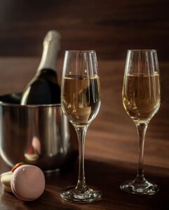 Набір скляних келихів Pasabahce Amber для шампанського 210мл 6 шт (440295)
