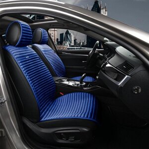 Накидки на сидіння автомобіля Elegant Napoli EL 700 212 передні синього кольору