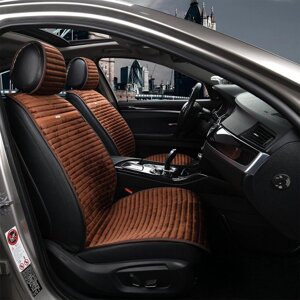 Накидки на сидіння автомобіля Elegant Napoli EL 700 215 передні коричневого кольору