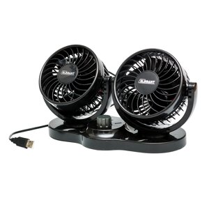 Подвійний вентилятор з USB, 2шв, 4 дюйми Elegant EL 101 554