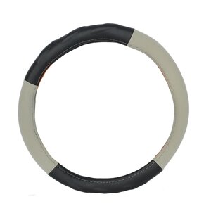 Чохол на кермо 40 см L чорно-сірий Elegant EL 105 541