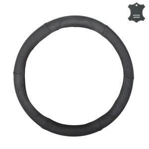 Чохол на кермо 37-39см М шкіряний чорний Elegant Plus EL 105 651