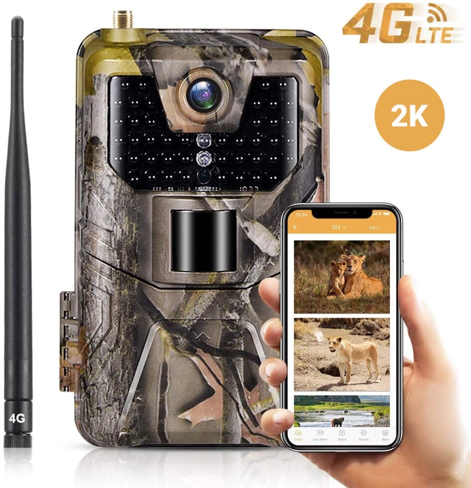 4G / APP Фотопастка, камера для полювання Suntek HC-900plus, 2K , 30Мп, з додатком iOS / Android від компанії Гаджет Гік - Магазин гаджетів - фото 1