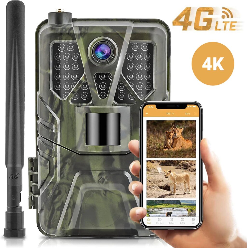 4G / APP Фотопастка, мисливська камера Suntek HC-910Pro | 4K, 36Мп, з live додатком iOS / Android від компанії Гаджет Гік - Магазин гаджетів - фото 1