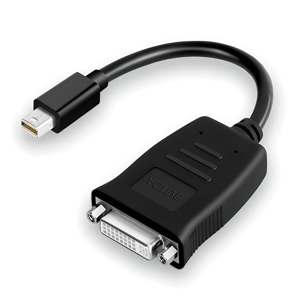 Адаптер, конвертер відеосигналу з Mini DisplayPort на DVI Addap MDP2DVI-01, перехідник для ноутбука, проектора, від компанії Гаджет Гік - Магазин гаджетів - фото 1