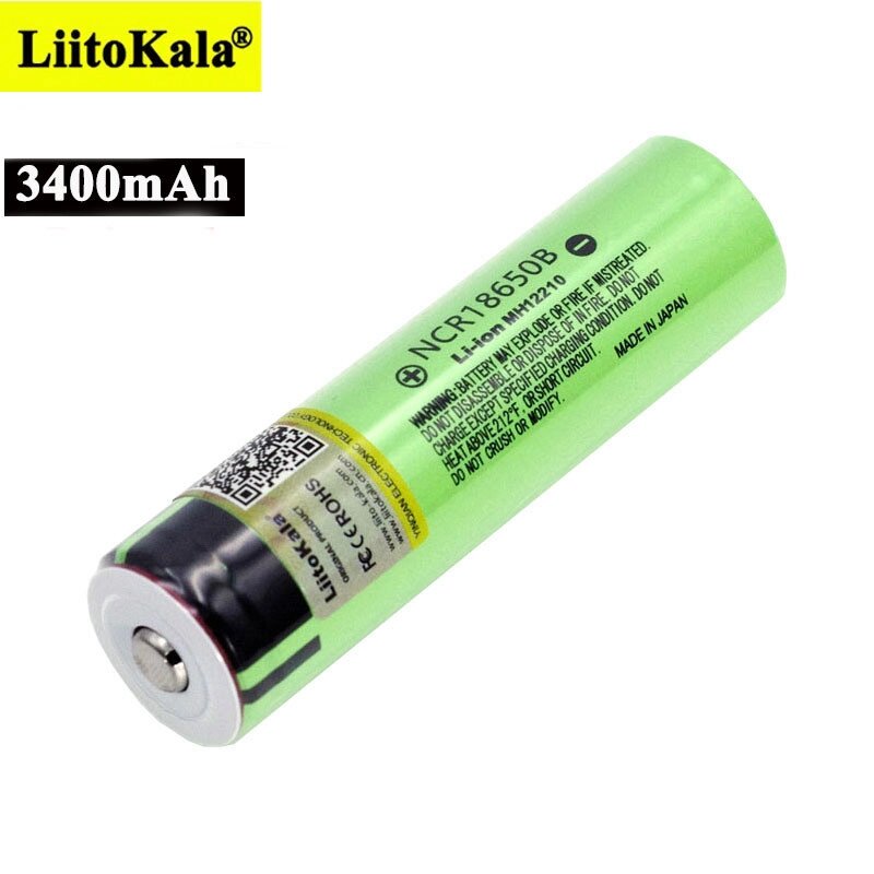 Акумулятор Li-Ion 18650 на 3400 mAh LiitoKala NCR18650B | з захистом від компанії Гаджет Гік - Магазин гаджетів - фото 1