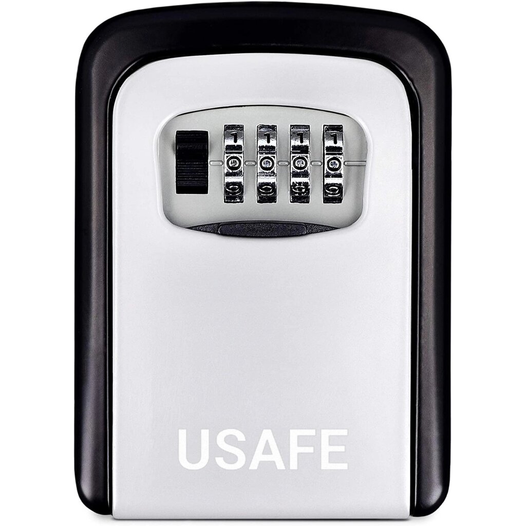 Антивандальний зовнішній міні сейф для ключів uSafe KS-04, з кодовим замком, настінний, Сірий від компанії Гаджет Гік - Магазин гаджетів - фото 1