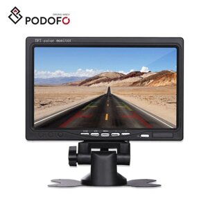 Автомобільний монітор 7 "для камери заднього виду Podofo K0106, 1024х600, AV, VGA, HDMI