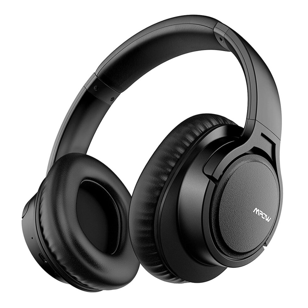 Безпровідні Bluetooth навушники з мікрофоном Mpow H7, стерео, для ПК, офісу, чорні від компанії Гаджет Гік - Магазин гаджетів - фото 1