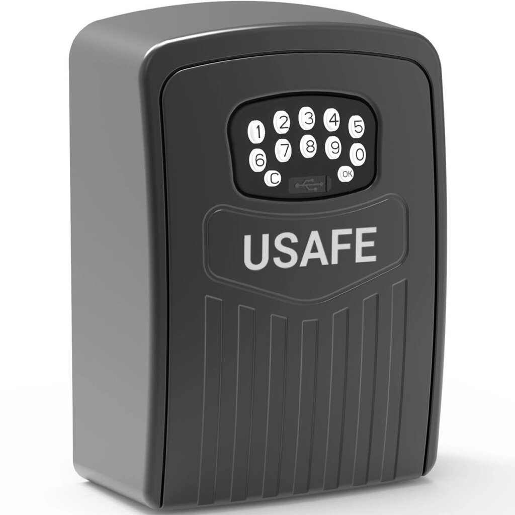 Електронний міні сейф для ключів uSafe KS-10 з кодовим замком та керуванням зі смартфона через Bluetooth, Чорний від компанії Гаджет Гік - Магазин гаджетів - фото 1