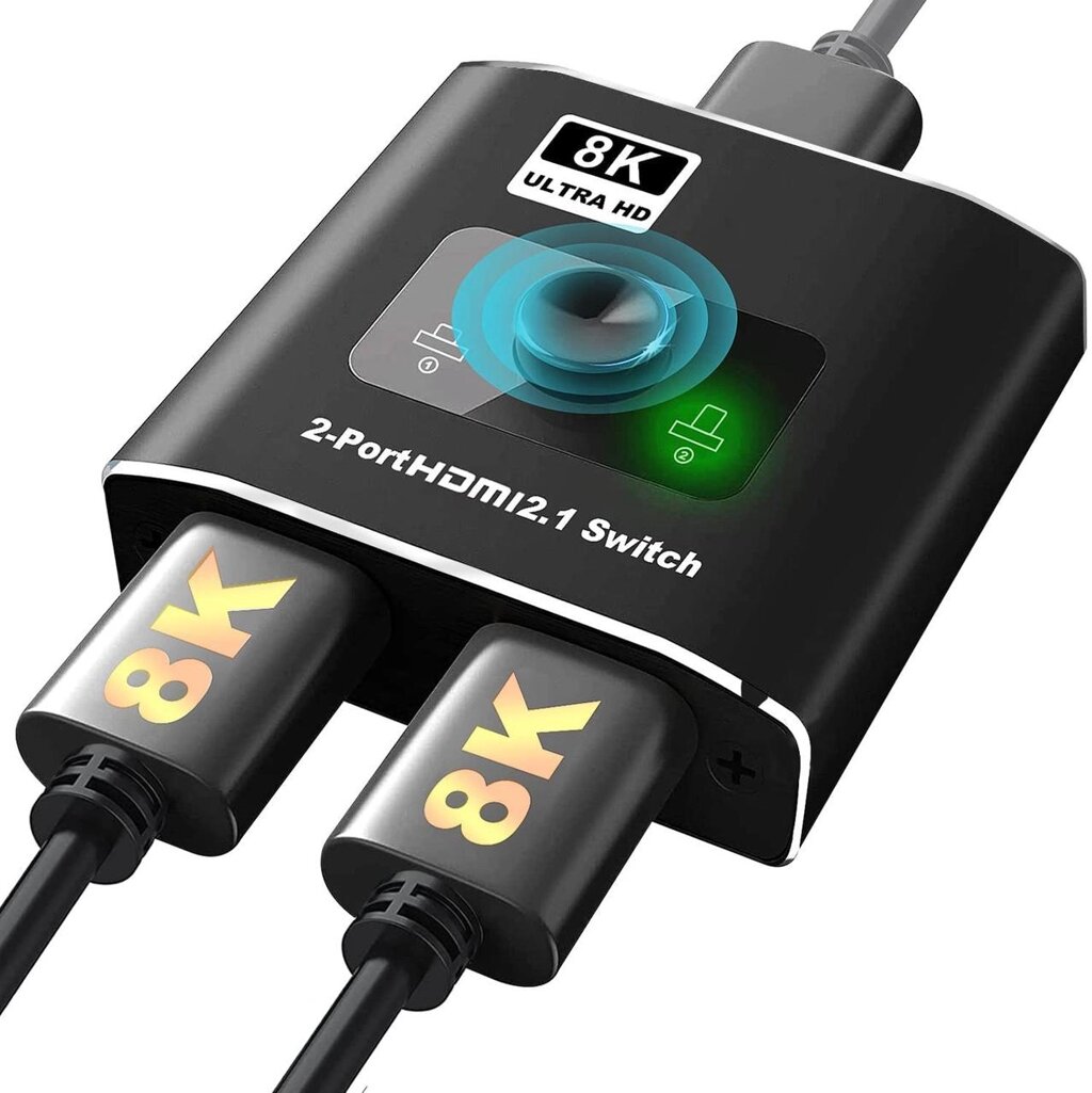 HDMI перемикач на 2 канали Addap HVS-09 | Switch: двопортовий світч з підтримкою 8K / 60Hz від компанії Гаджет Гік - Магазин гаджетів - фото 1