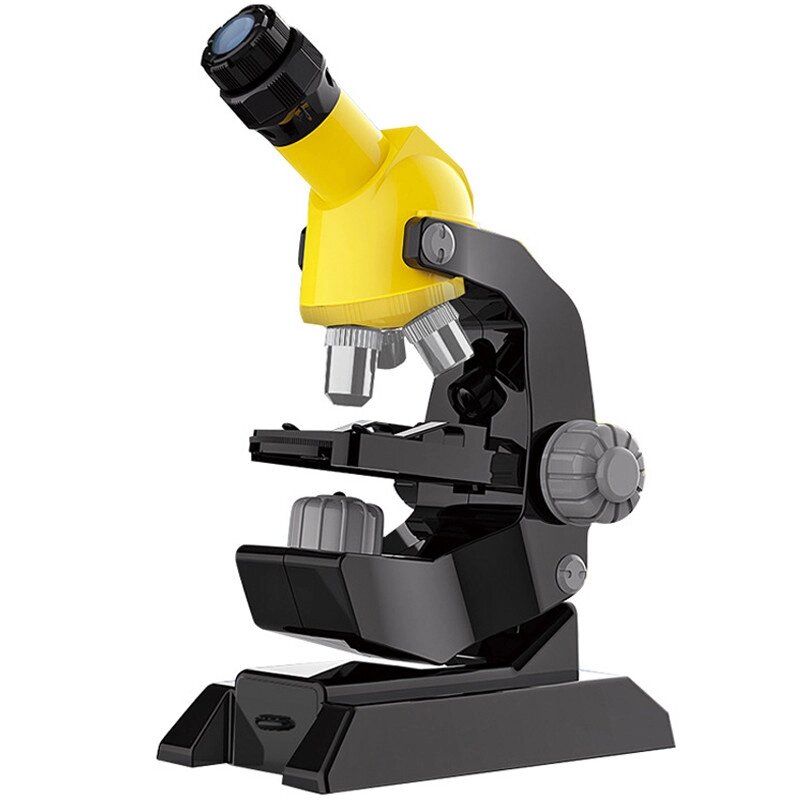 Качественный детский микроскоп для ребенка OEM 0046A с увеличением до 1200х, Желтый ##от компании## Гаджет Гік - Магазин гаджетів - ##фото## 1