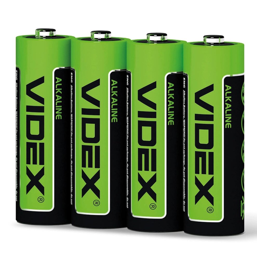 Лужні Батарейки пальчикові Videx AA (LR6), 4 шт від компанії Гаджет Гік - Магазин гаджетів - фото 1