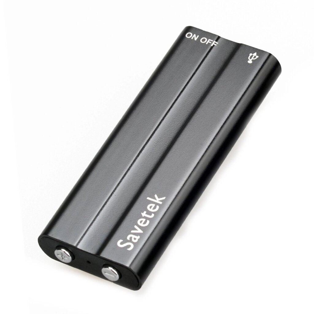 Міні диктофон c MP3 плеєром Savetek 500, 16 Гб, 18 годин запису від компанії Гаджет Гік - Магазин гаджетів - фото 1