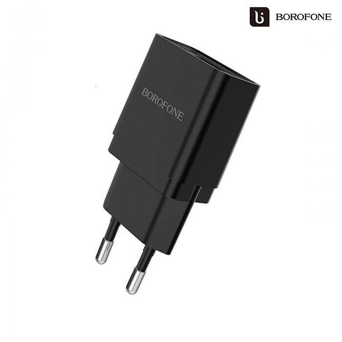 МЗП / USB зарядка - блок живлення Borofone BA19A, 5V, 1.0A, Чорний від компанії Гаджет Гік - Магазин гаджетів - фото 1