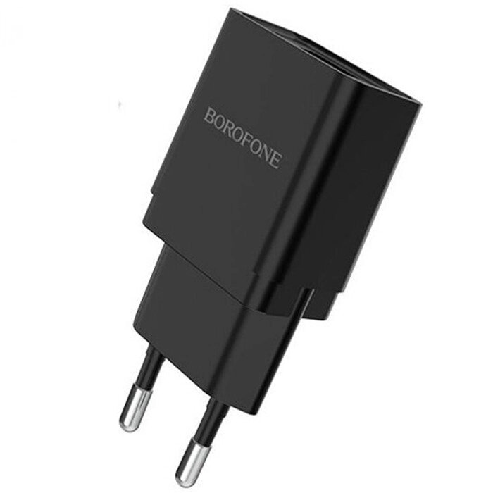 МЗП / USB зарядка - блок живлення Borofone BA19A, 5V, 1.0A, Чорний від компанії Гаджет Гік - Магазин гаджетів - фото 1