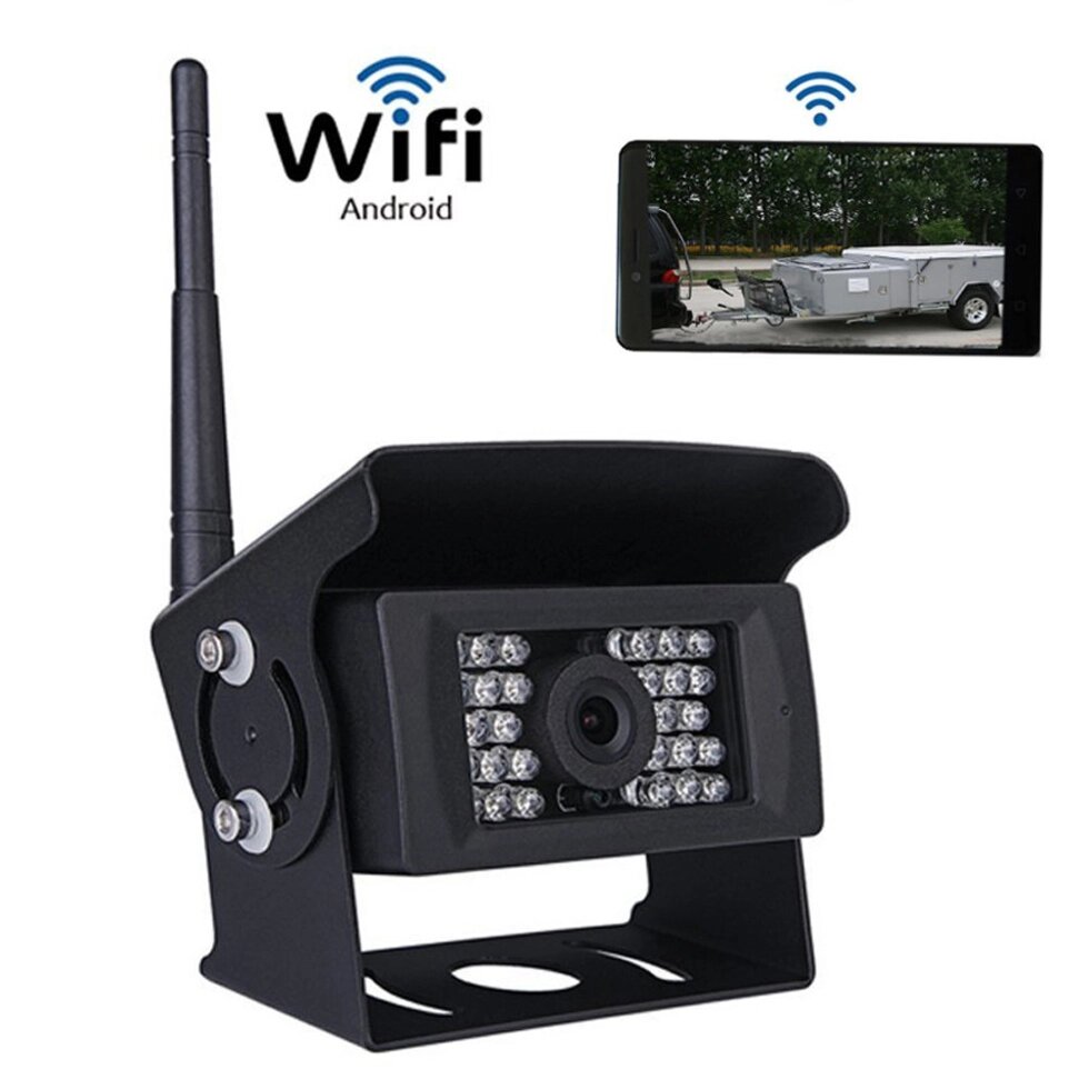 Парковочная WiFi камера заднего вида Podofo F0503 для грузовых автомобилей, приложение iOS / Android ##от компании## Гаджет Гік - Магазин гаджетів - ##фото## 1