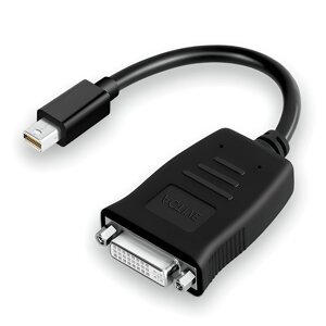 Адаптер, конвертер відеосигналу з Mini DisplayPort на DVI Addap MDP2DVI-01, перехідник для ноутбука, проектора,