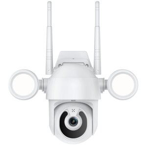 Поворотна вулична WiFi IP камера відеоспостереження USmart OPC-02w, з прожектором та ІЧ підсвіткою, 5 Мп, PTZ,
