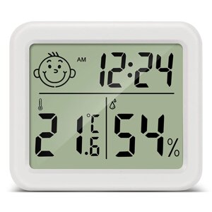 Цифровий термометр - гігрометр Uchef CX0813 з годинником, календарем та індикатором комфорту