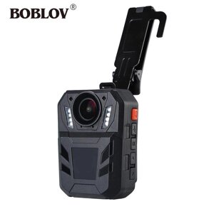 Протиударний поліцейський відеореєстратор Boblov WA7-D, 32МП, боді камера з пульом управління, 4000mAh, IP67
