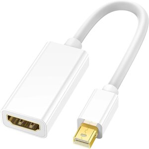 Адаптер, перехідник з Mini DisplayPort Male на HDMI Female інтерфейс Addap MDP2HDMI-01, для передачі відеосигналу,