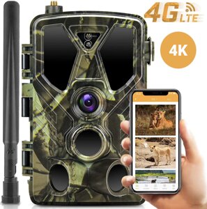 4G / APP Фотопастка, мисливська камера Suntek HC-812Pro | 4K, 36Мп, з live додатком iOS / Android