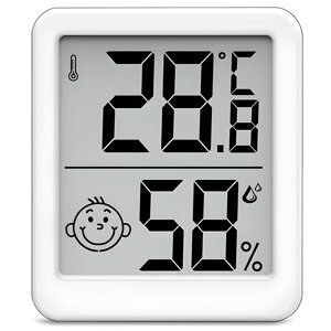 Електронний кімнатний термометр-гігрометр UChef YZ-6050, домашня метеостанція з індикатором комфорту