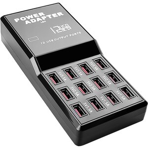 Мережевий зарядний пристрій Addap WLX-858, мзп на 12 USB портів, 60W