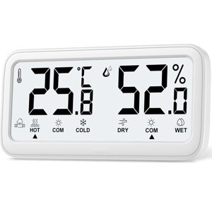 Цифровий кімнатний термометр-гігрометр UChef YZ-6047, домашня метеостанція з індикацією комфортної температури та